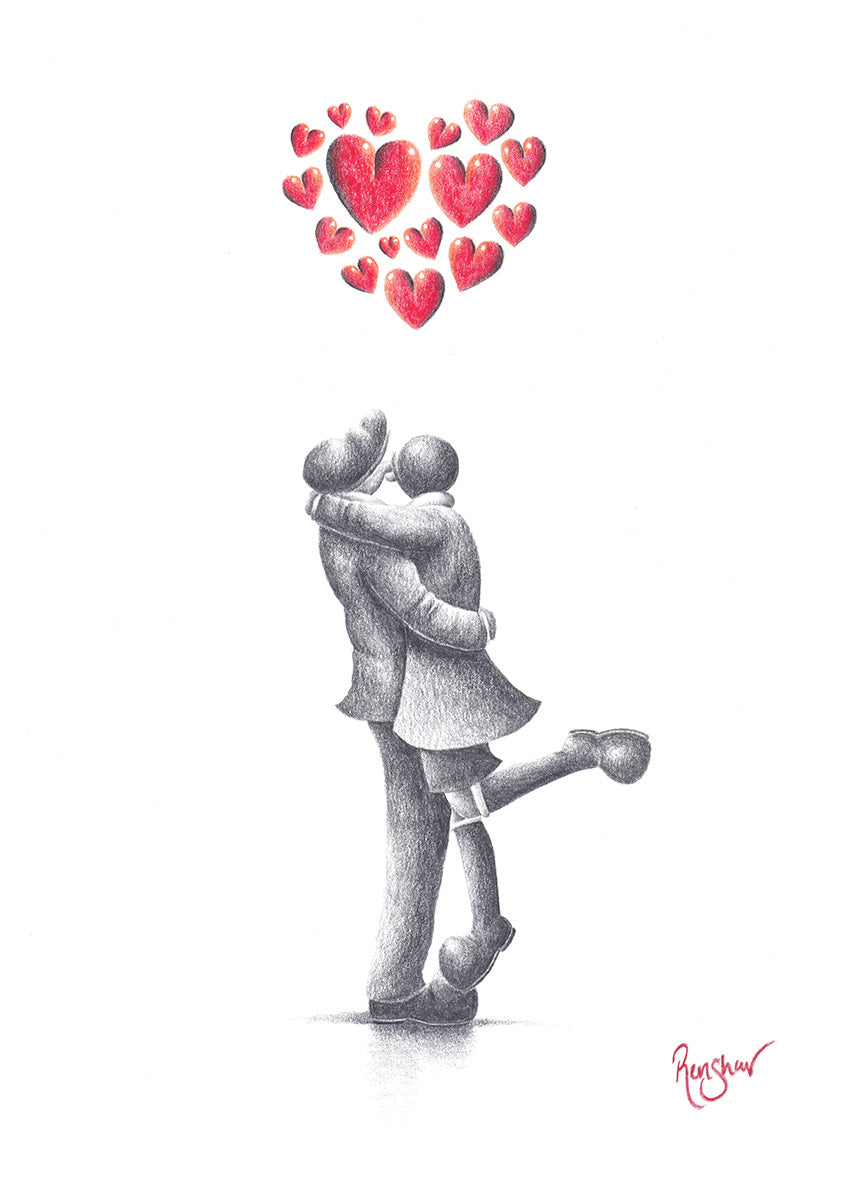 Hugs And Kisses - Original Sketch