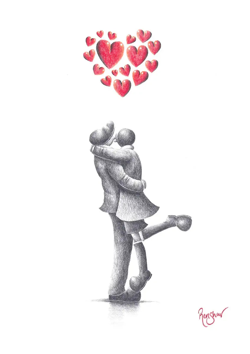 Hugs And Kisses - Original Sketch - SOLD