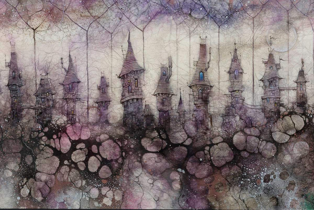 Knick-Knack Alley - Original by artist Kerry Darlington - Wyecliffe Galleries