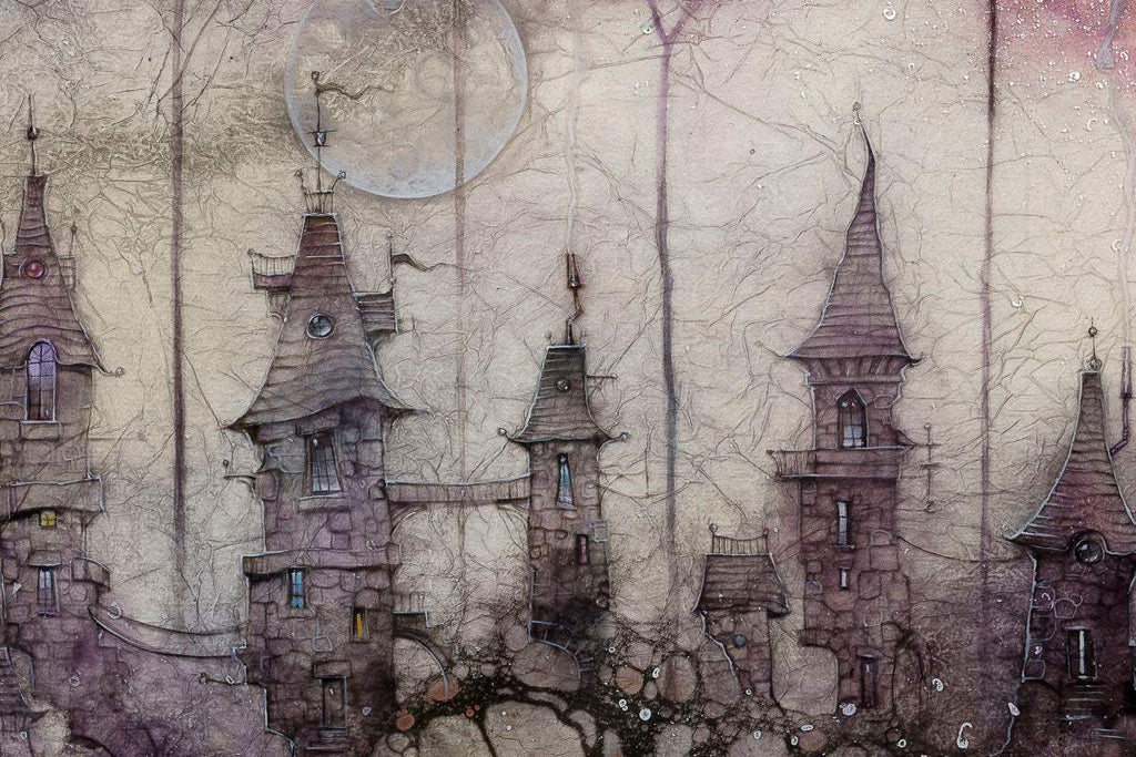 Knick-Knack Alley - Original by artist Kerry Darlington - Wyecliffe Galleries