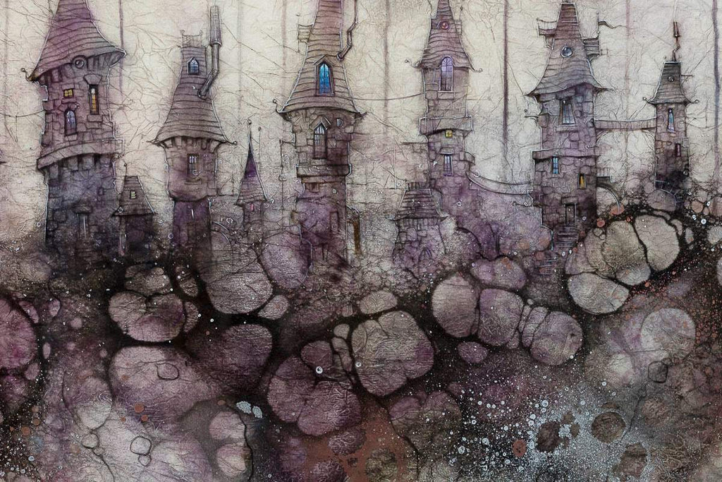 Knick-Knack Alley - Original by artist Kerry Darlington - Wyecliffe Galleries