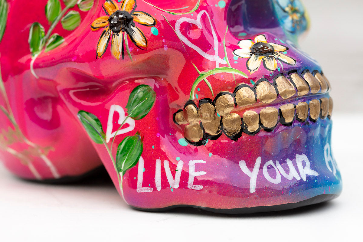 Live A Vibrant Life - Original Sculpture