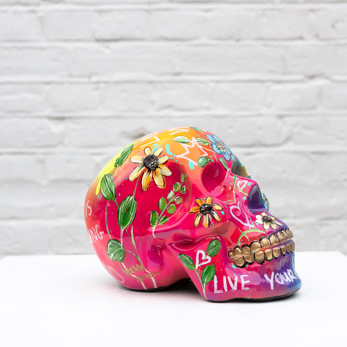 Live A Vibrant Life - Original Sculpture