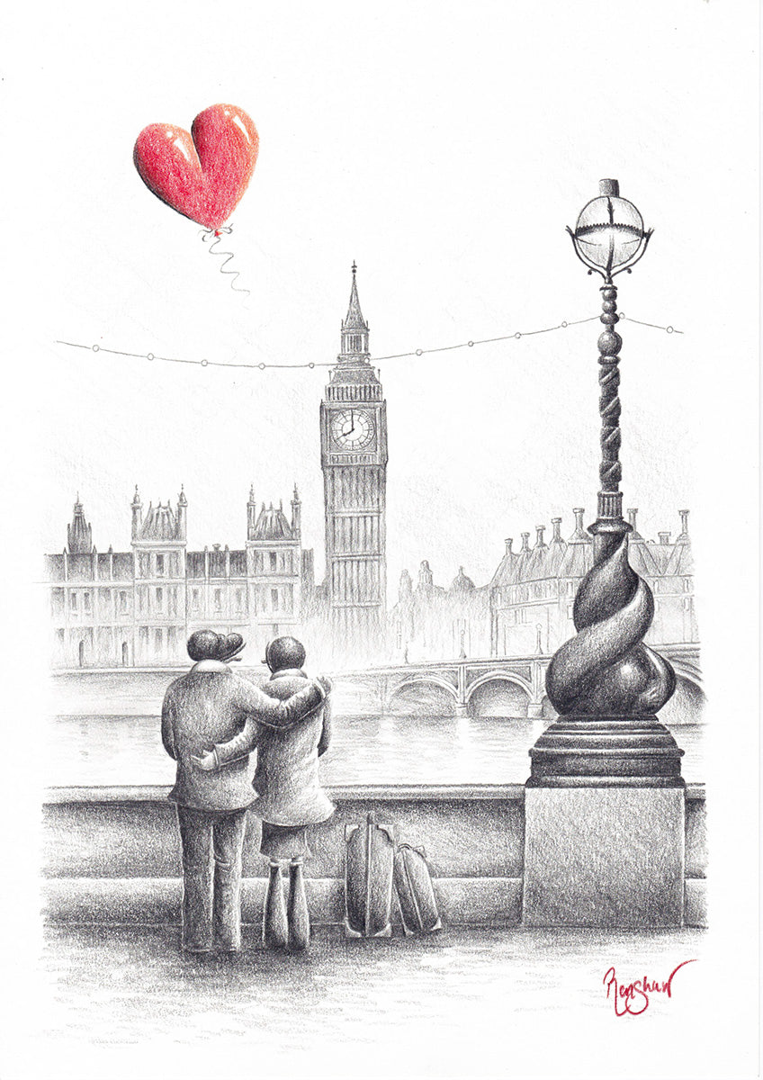 Love Is The Bridge Between You And Everything - Original Sketch