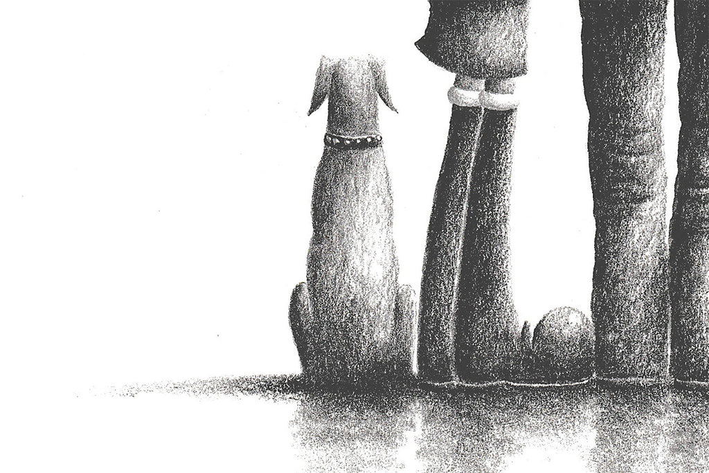 Love, Laughter And Paw Prints - Original Sketch