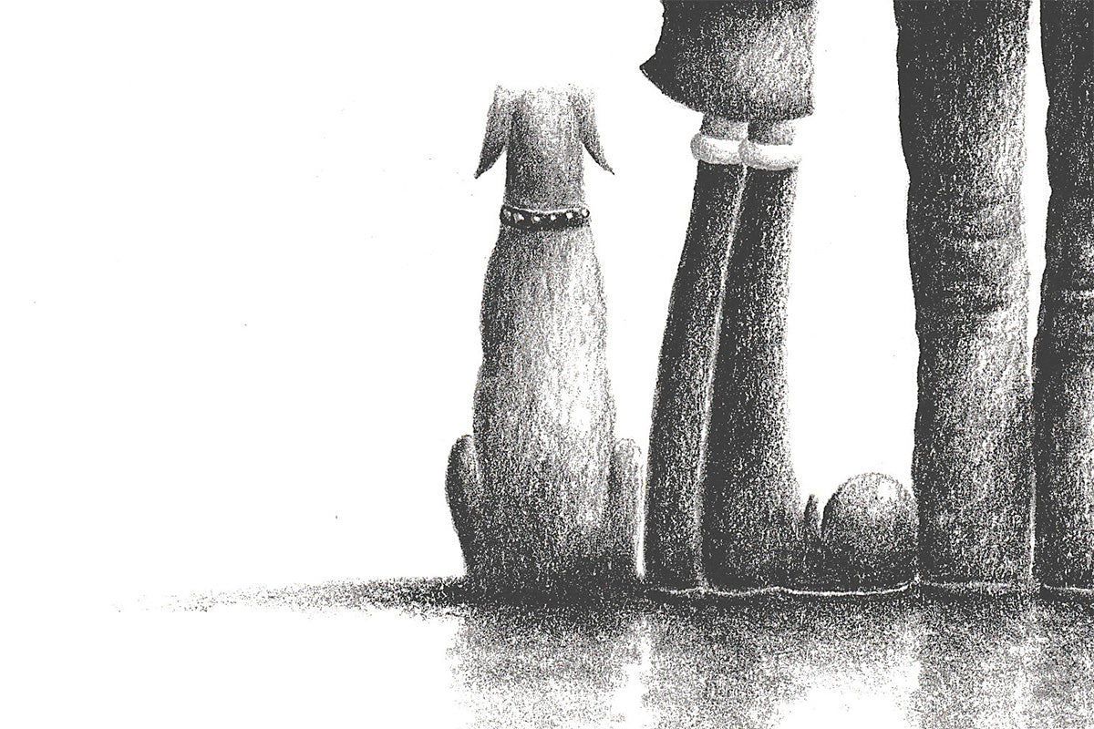 Love, Laughter And Paw Prints - Original Sketch