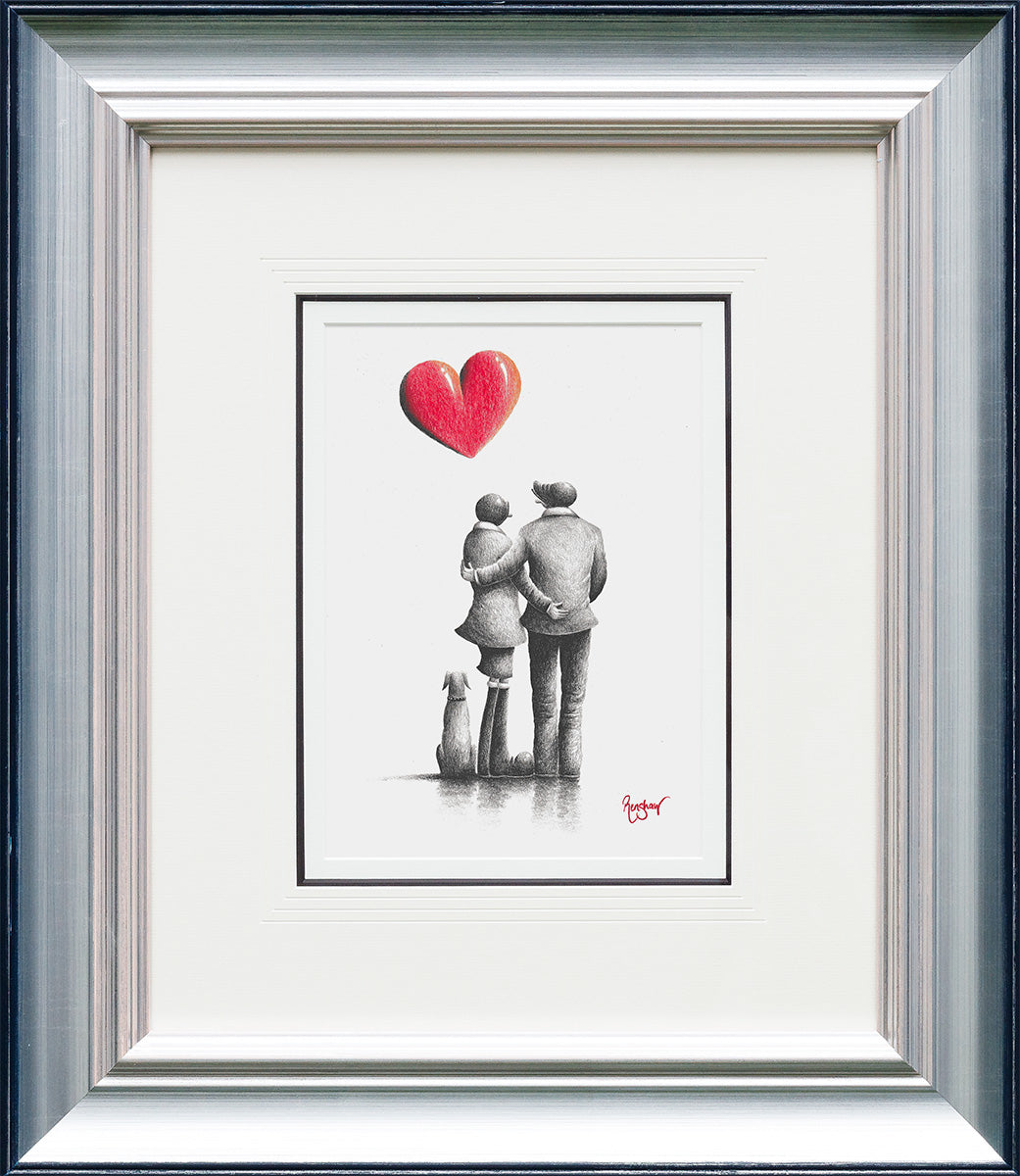 Love, Laughter And Paw Prints - Original Sketch