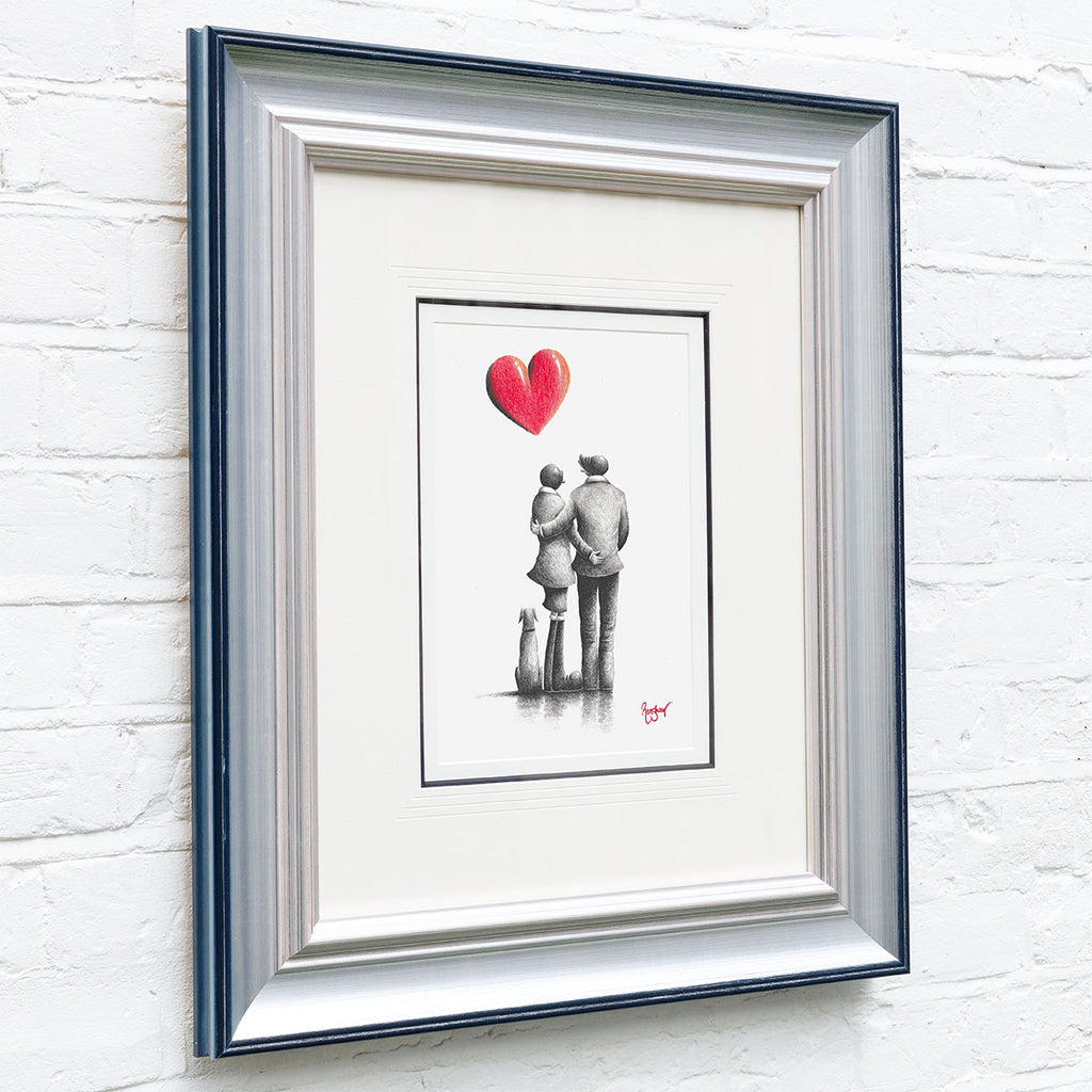 Love, Laughter And Paw Prints - Original Sketch