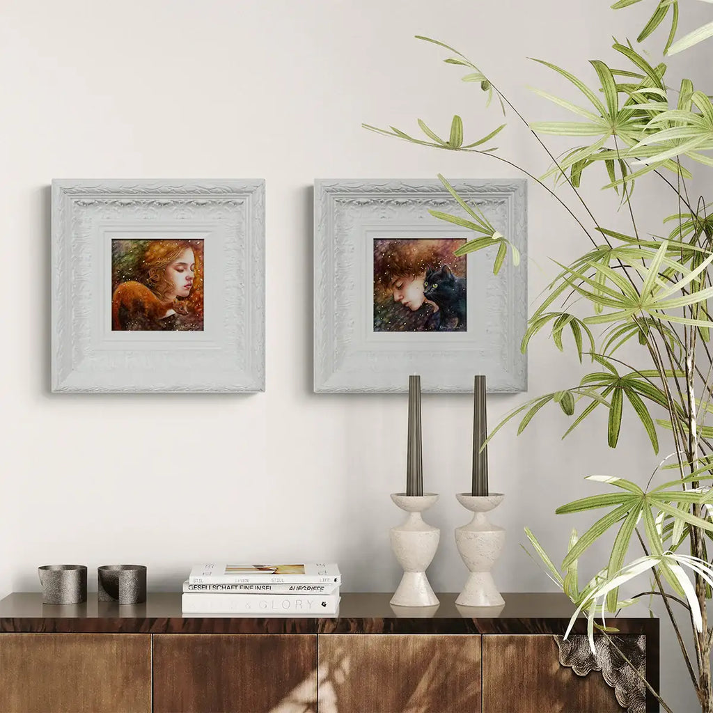 Lyra and Will - Original SET - SOLD by artist Kerry Darlington - Wyecliffe Galleries