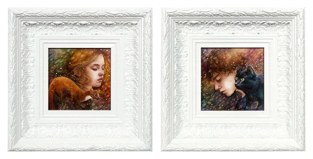Lyra and Will - Original SET - SOLD by artist Kerry Darlington - Wyecliffe Galleries