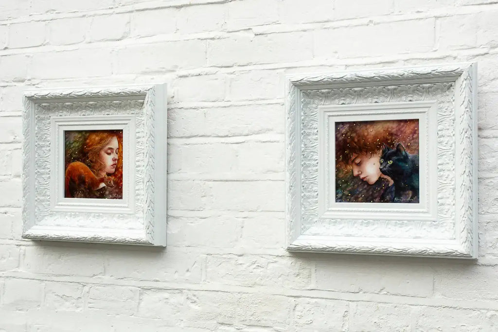 Lyra and Will - Original SET - SOLD by artist Kerry Darlington - Wyecliffe Galleries