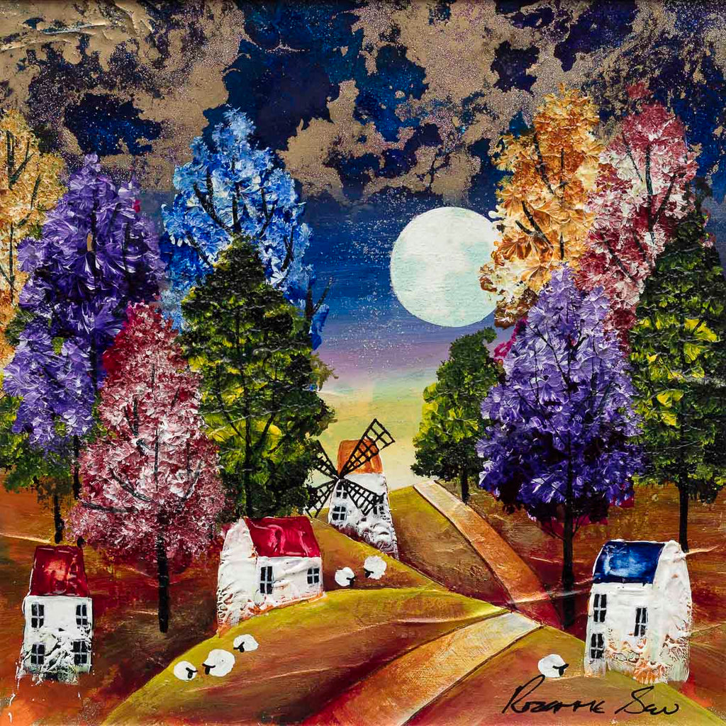 Moonrise Over The Little Hill - Original