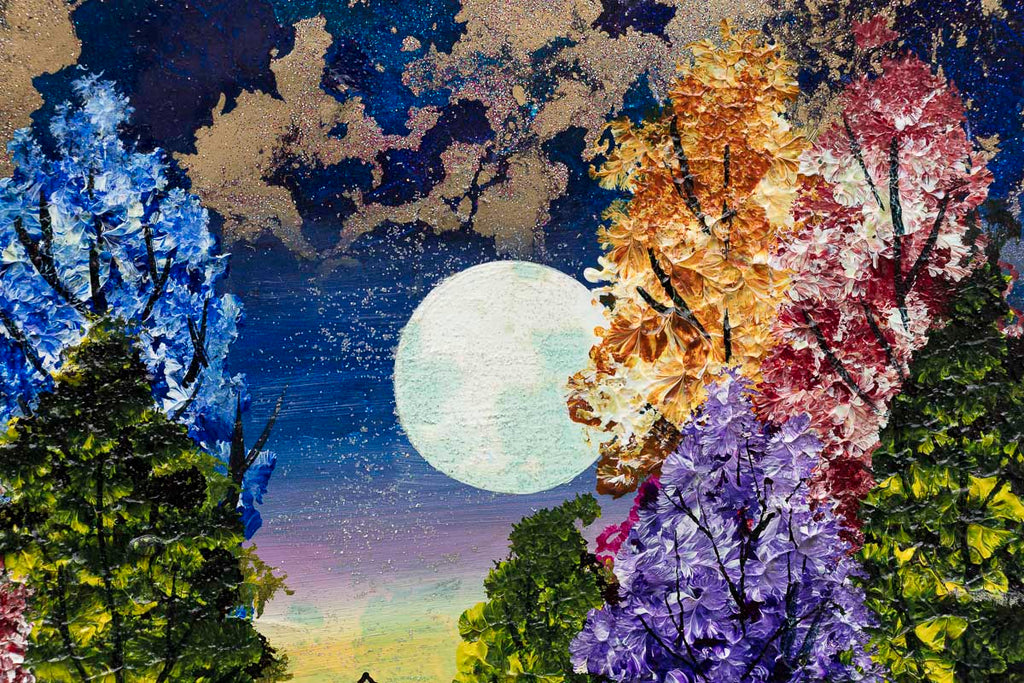 Moonrise Over The Little Hill - Original