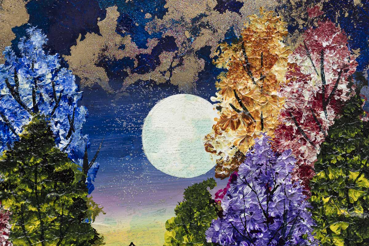 Moonrise Over The Little Hill - Original