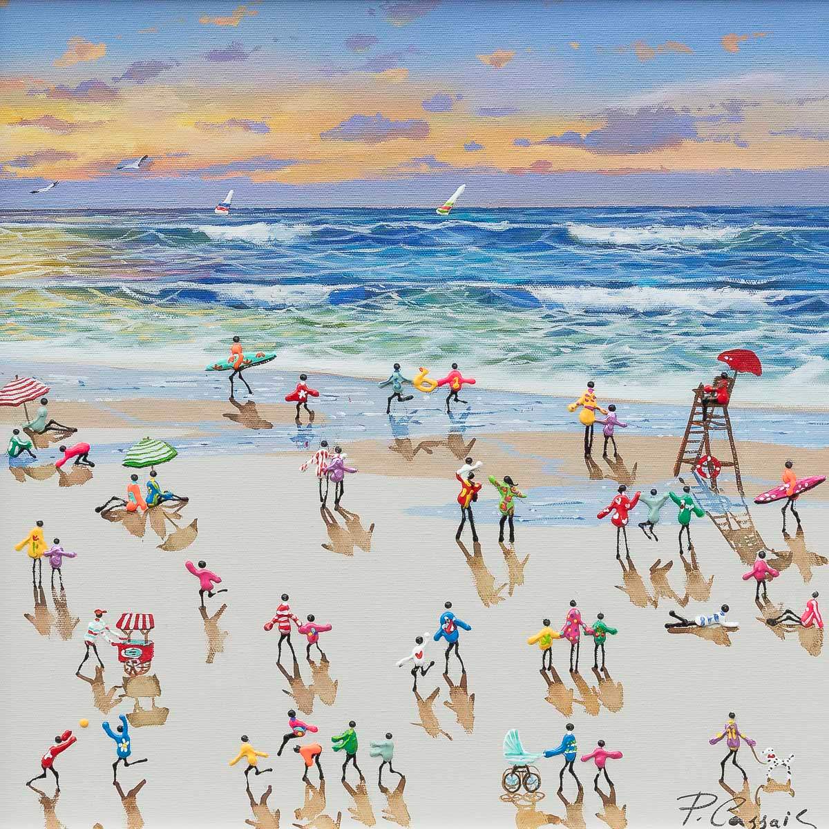 Painted Skies, Endless Vibes - Original by artist Paola Cassais - Wyecliffe Galleries