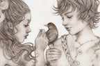 Peter Pan Wendy Darling original artwork Neverland scene