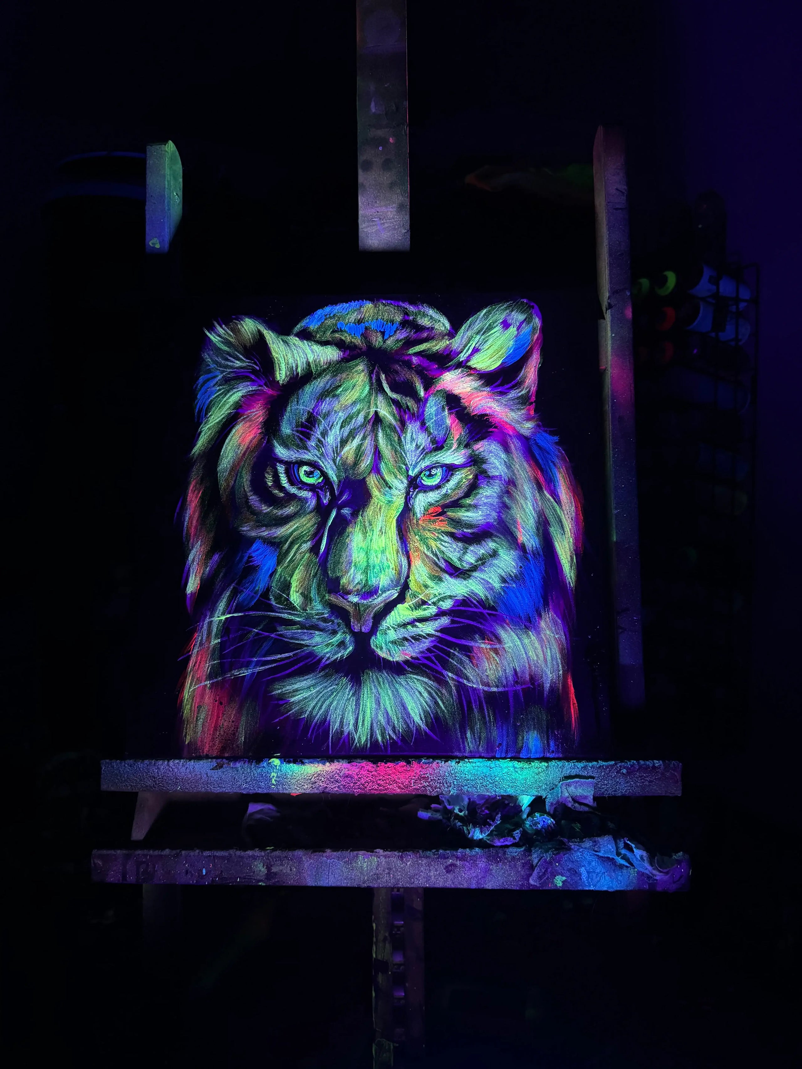 Eye Of The Tiger - Original - SOLD by artist Becky Smith - Wyecliffe Galleries