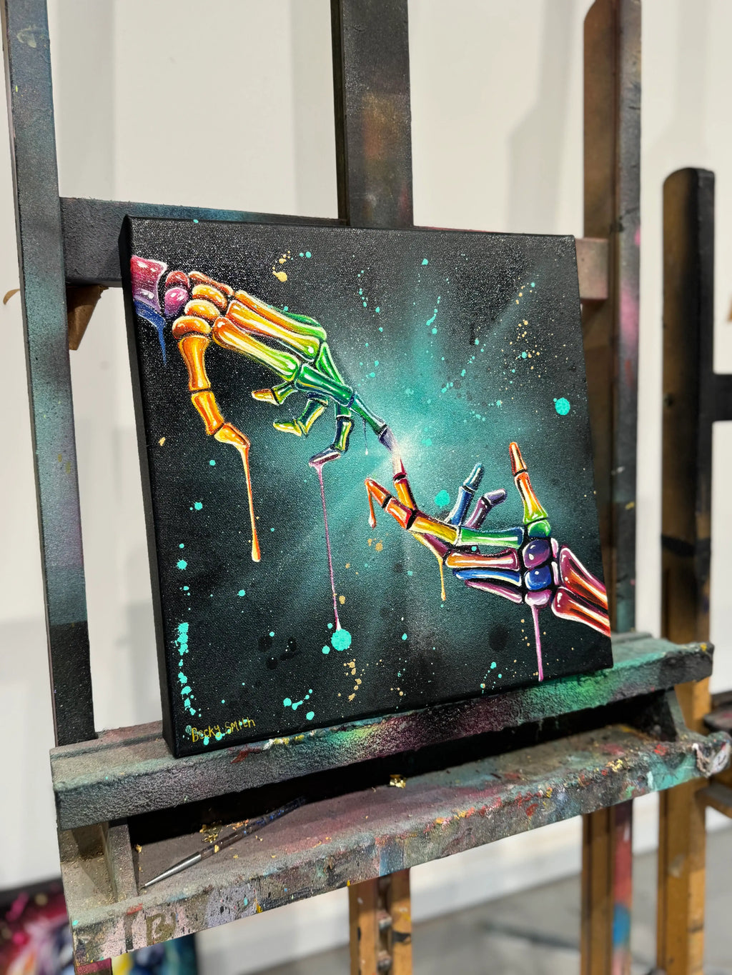 A Touch Of Love - Original - SOLD by artist Becky Smith - Wyecliffe Galleries