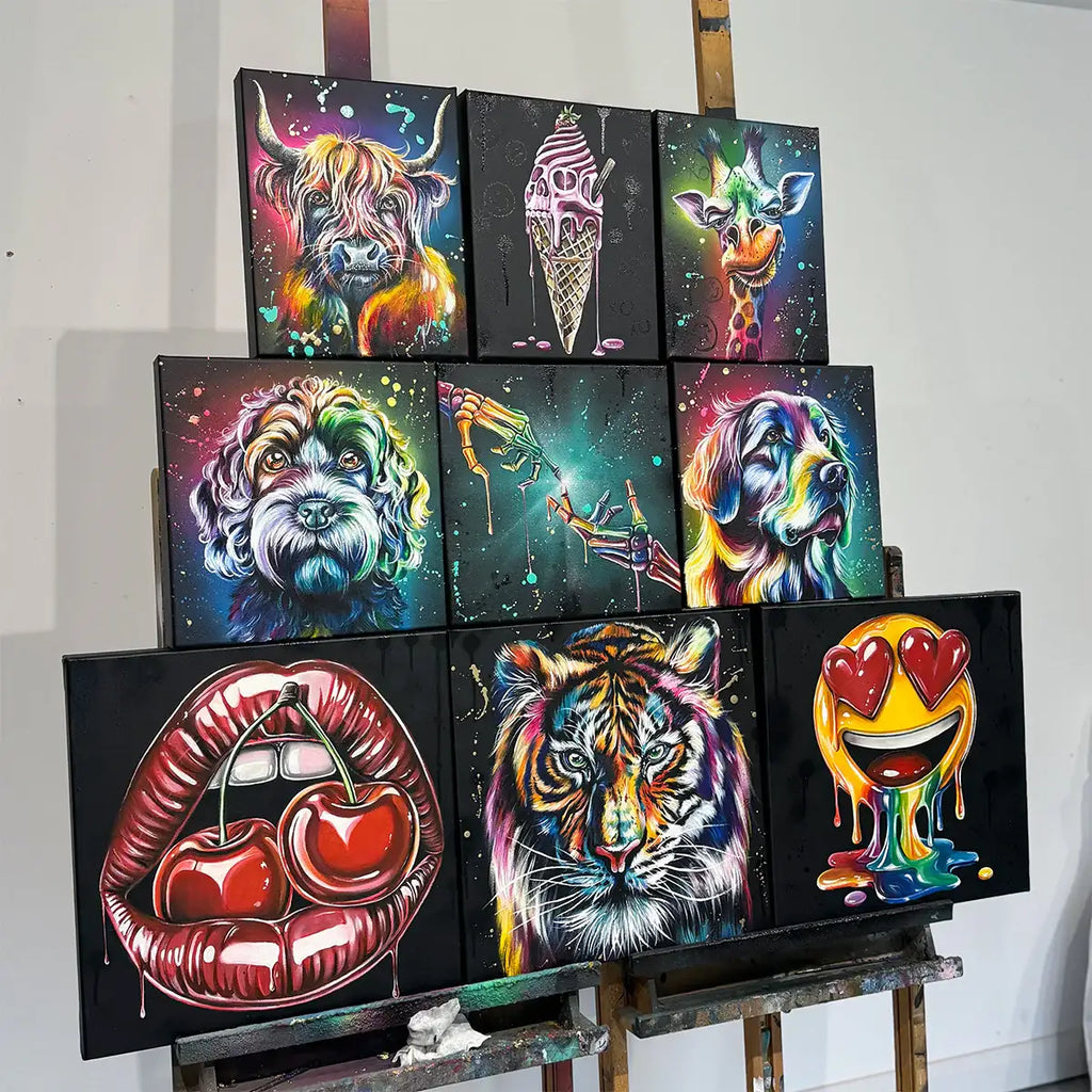 Eye Of The Tiger - Original - SOLD by artist Becky Smith - Wyecliffe Galleries