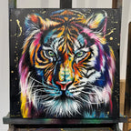 Eye Of The Tiger - Original - SOLD by artist Becky Smith - Wyecliffe Galleries