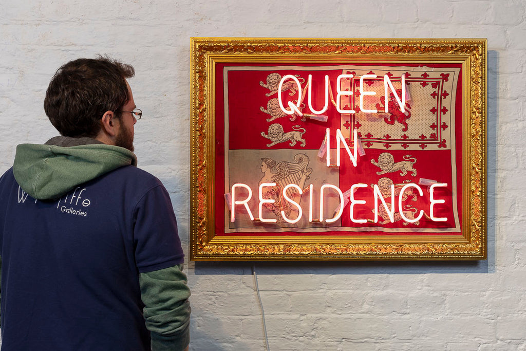 Queen In Residence - 1890 Royal Flag - Original