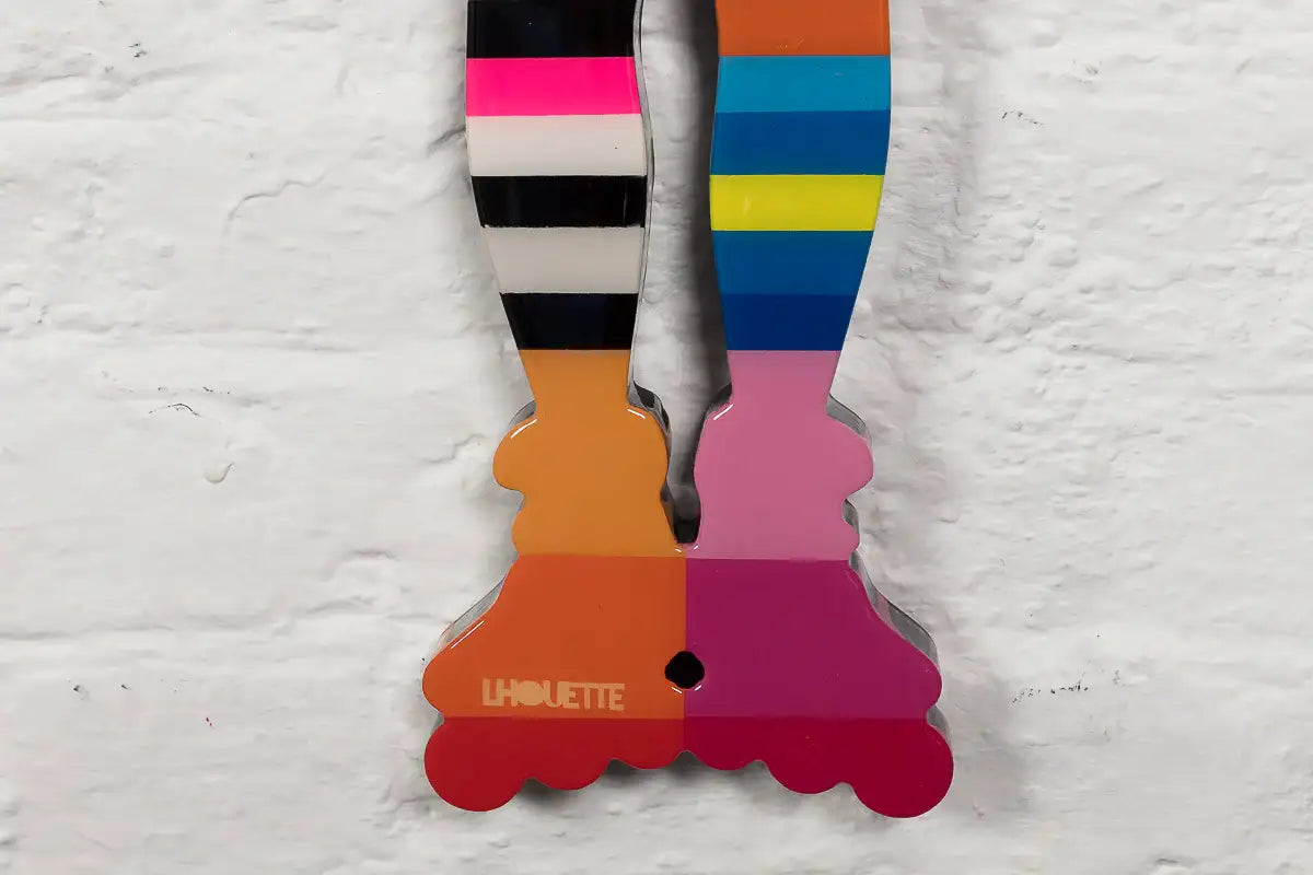 Rabbit Run - Miniature Wall Sculpture (Brick Effect) - Original - SOLD