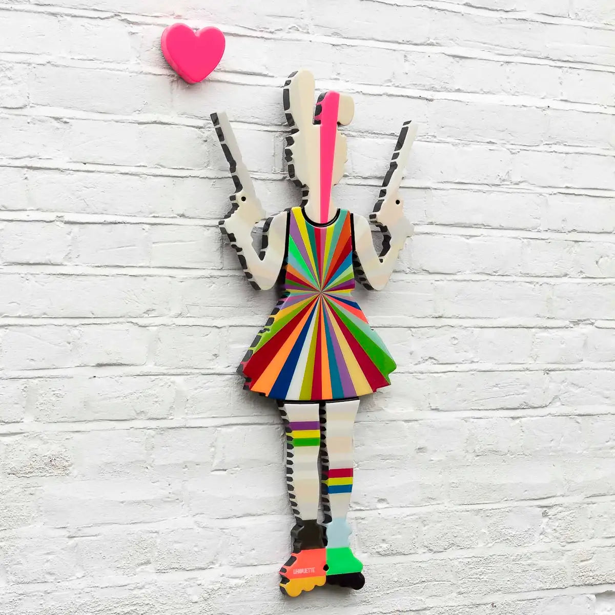 Rabbit Run - Miniature Wall Sculpture (Colour Spectrum) - Original - SOLD