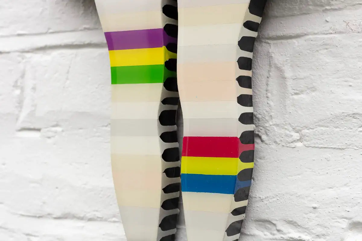 Rabbit Run - Miniature Wall Sculpture (Colour Spectrum) - Original - SOLD