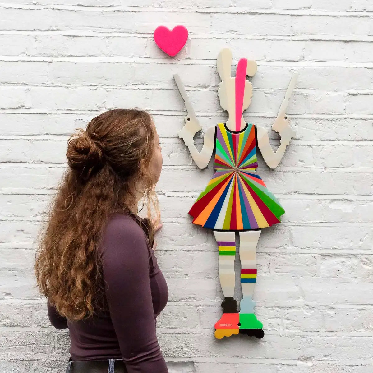 Rabbit Run - Miniature Wall Sculpture (Colour Spectrum) - Original - SOLD