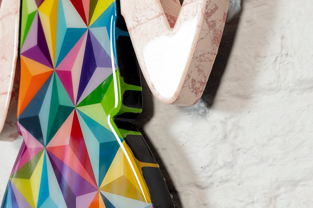 Rabbit Run - Geo Prism - Medium Wall Sculpture - SOLD