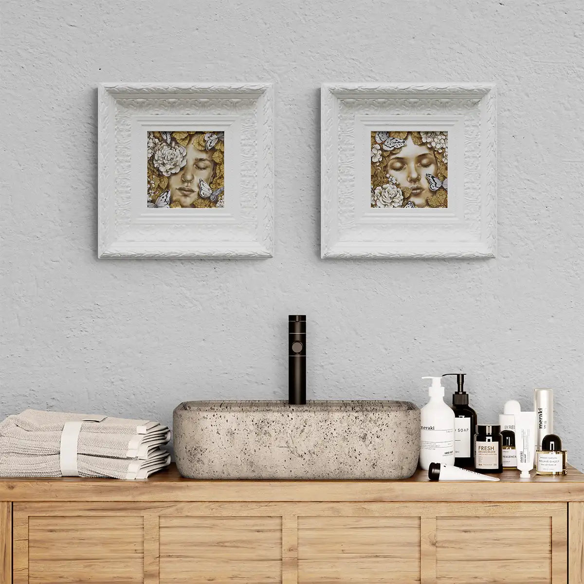 Romeo and Juliet - Original SET - SOLD by artist Kerry Darlington - Wyecliffe Galleries