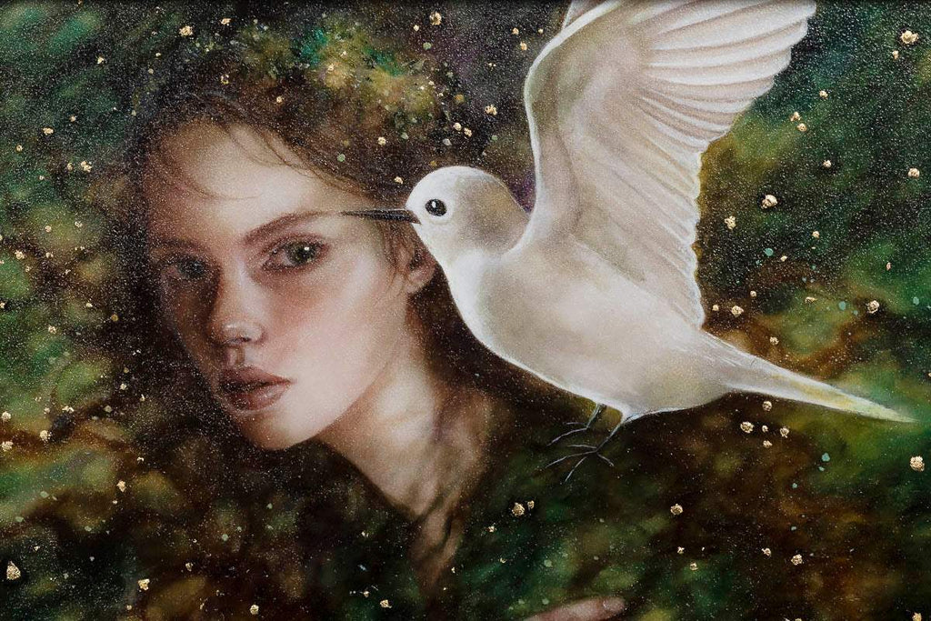 Serafina Pekkala - Original - SOLD by artist Kerry Darlington - Wyecliffe Galleries