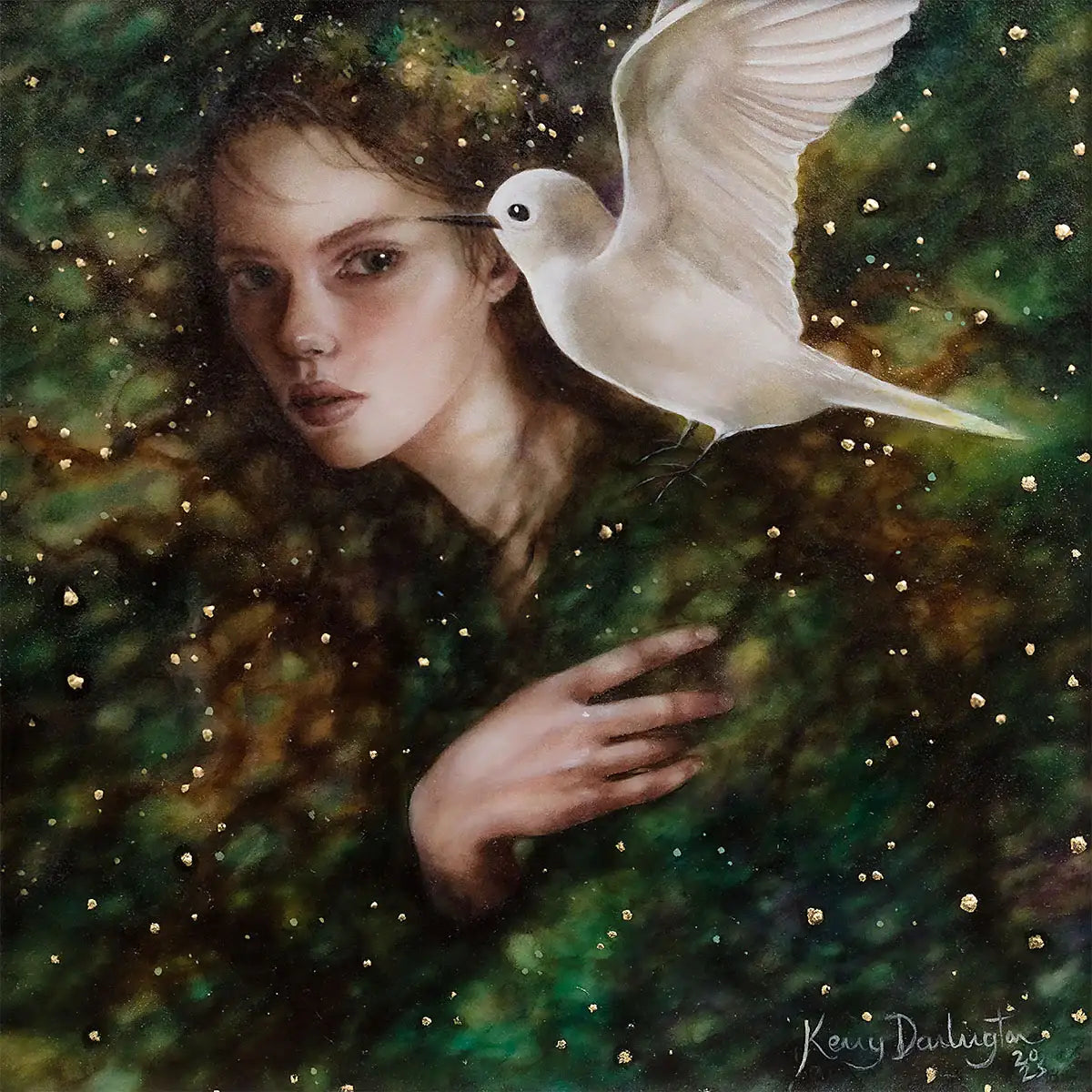 Serafina Pekkala - Original - SOLD by artist Kerry Darlington - Wyecliffe Galleries