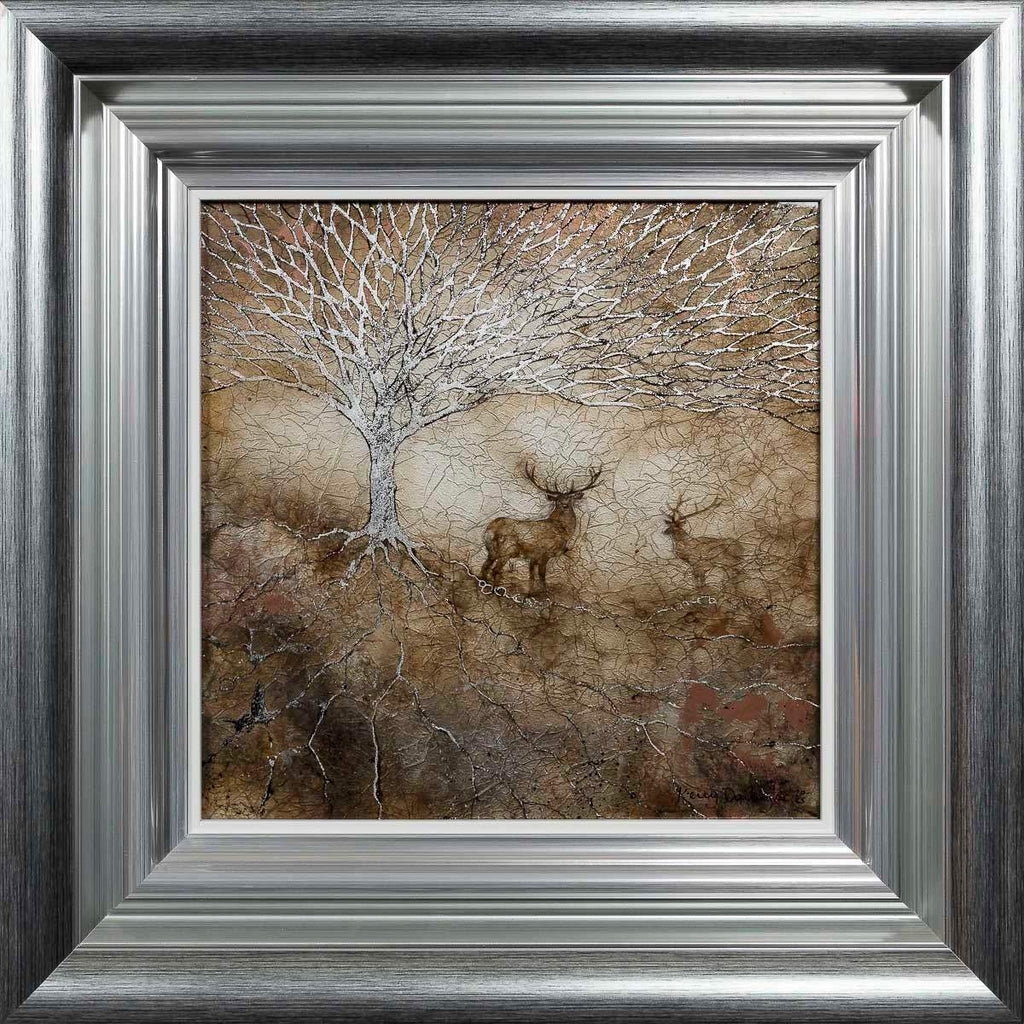 Silver Silhouette - Original by artist Kerry Darlington - Wyecliffe Galleries