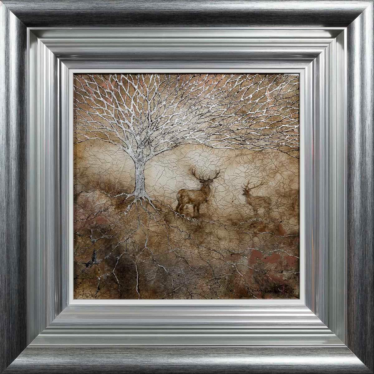 Silver Silhouette - Original by artist Kerry Darlington - Wyecliffe Galleries