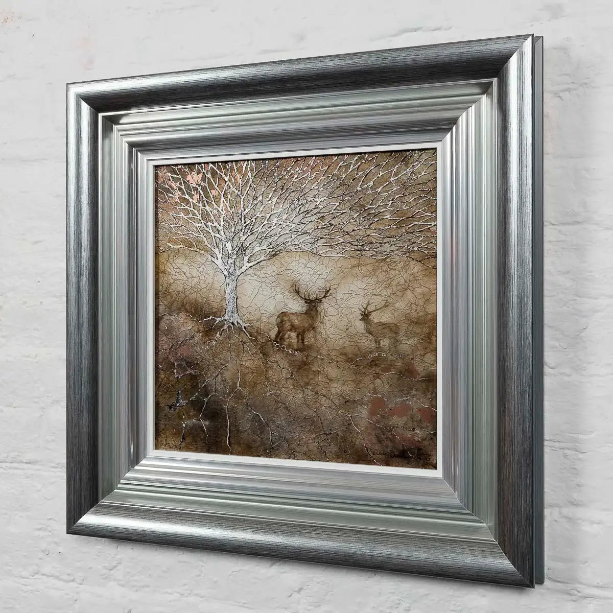 Silver Silhouette - Original by artist Kerry Darlington - Wyecliffe Galleries