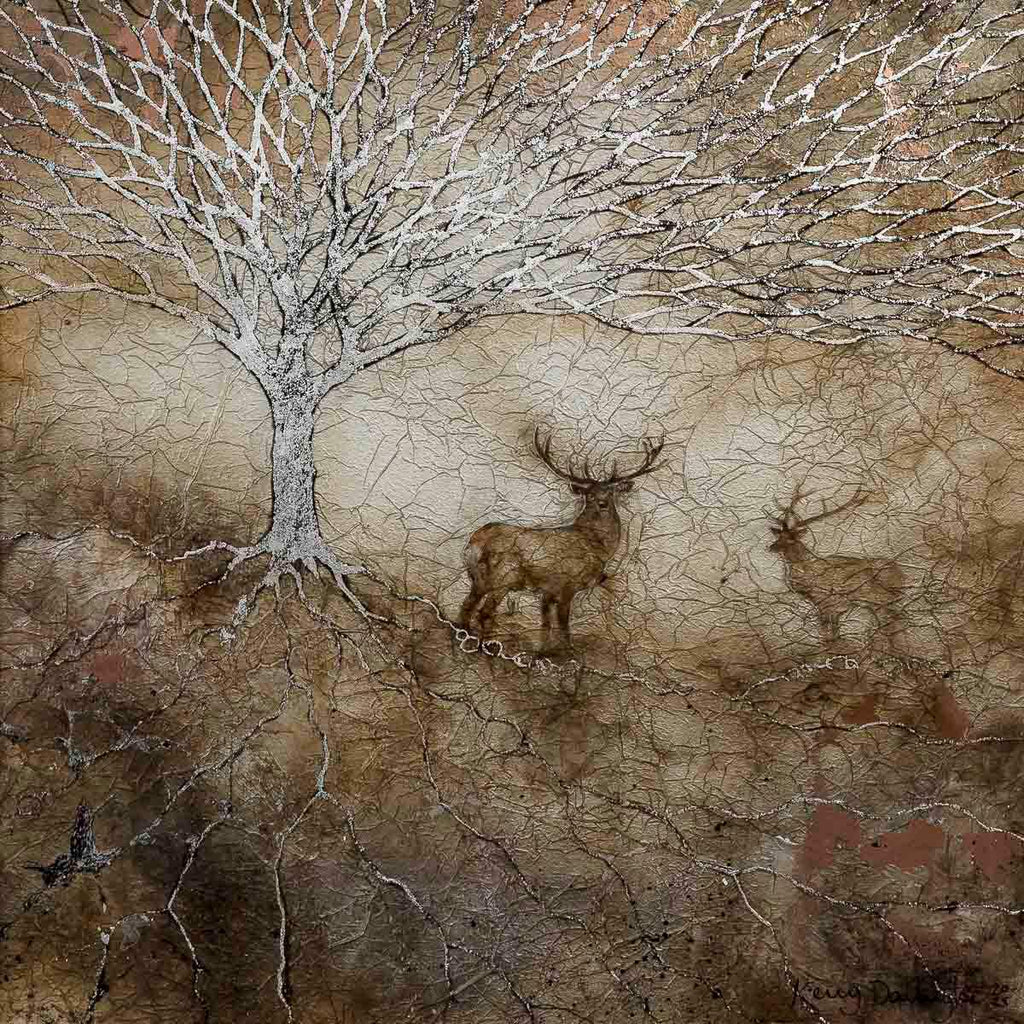 Silver Silhouette - Original by artist Kerry Darlington - Wyecliffe Galleries