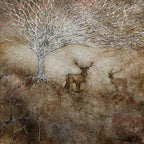 Silver Silhouette - Original by artist Kerry Darlington - Wyecliffe Galleries