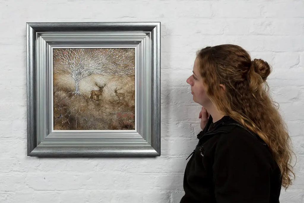 Silver Silhouette - Original by artist Kerry Darlington - Wyecliffe Galleries