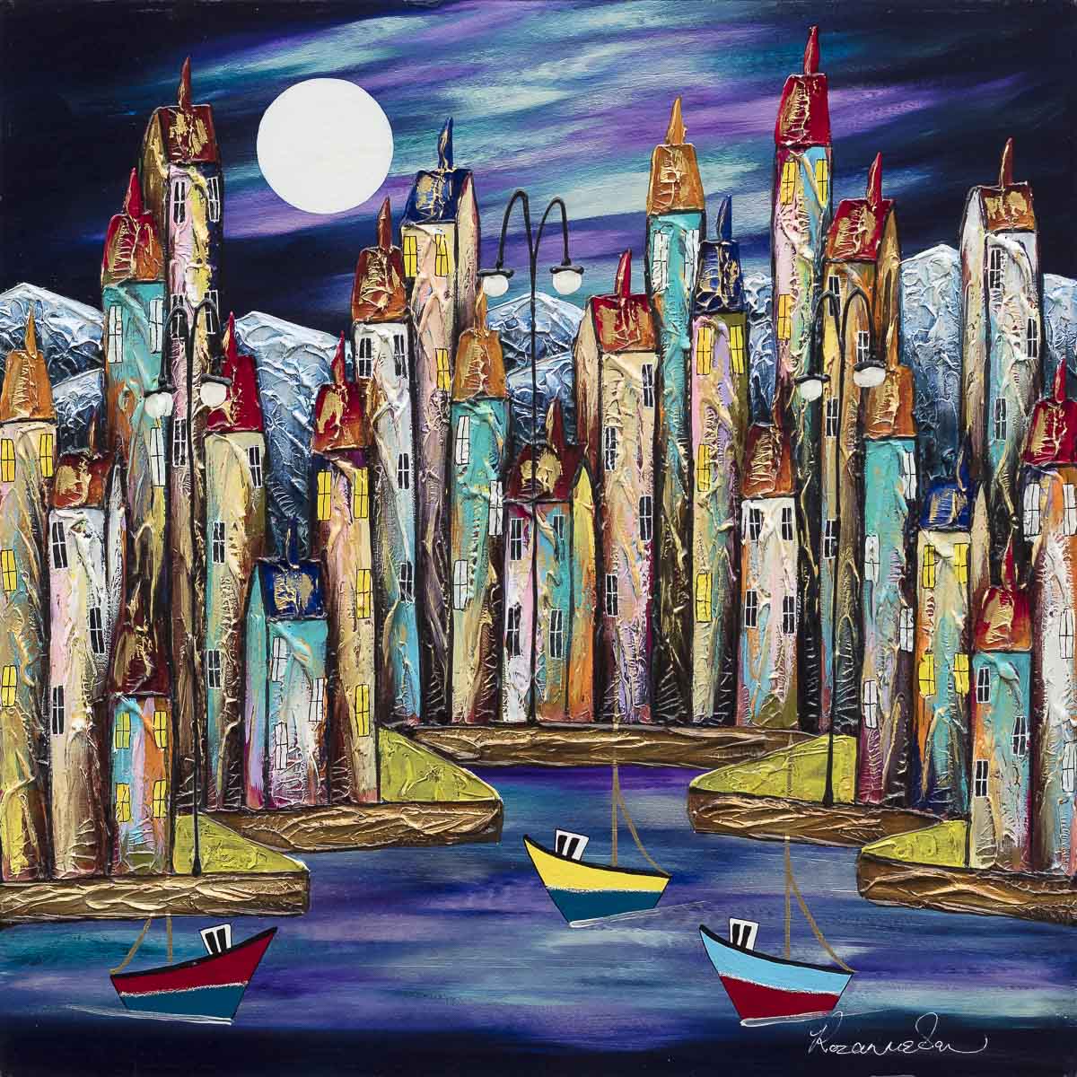 Stillness Under A Moonlit Sky - Original