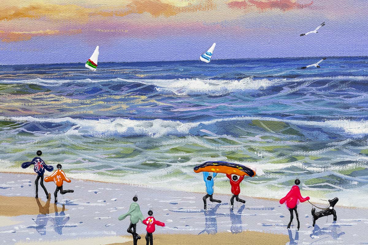 Summer Surfing - Original - SOLD