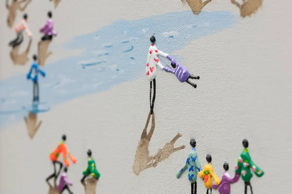 Sunny Days And Ocean Waves - Original by artist Paola Cassais - Wyecliffe Galleries