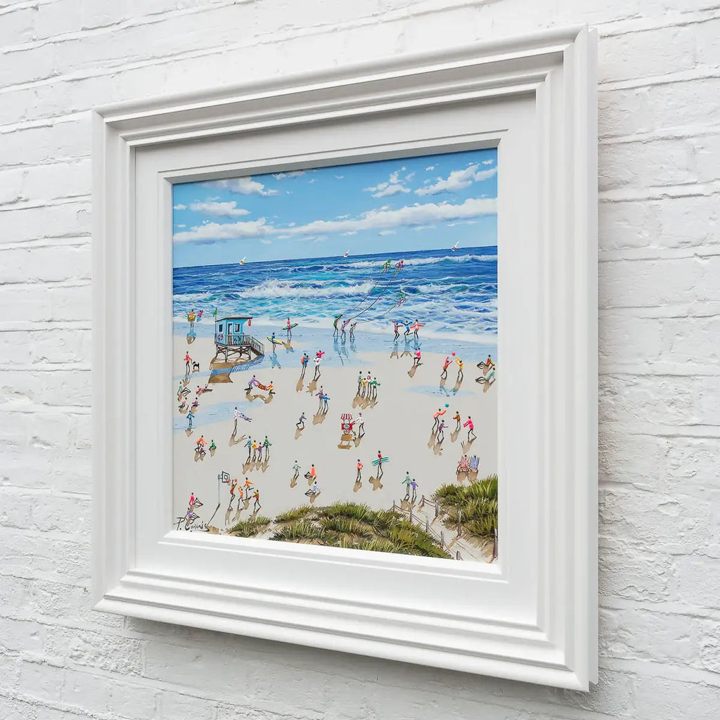 Sunny Days And Ocean Waves - Original by artist Paola Cassais - Wyecliffe Galleries