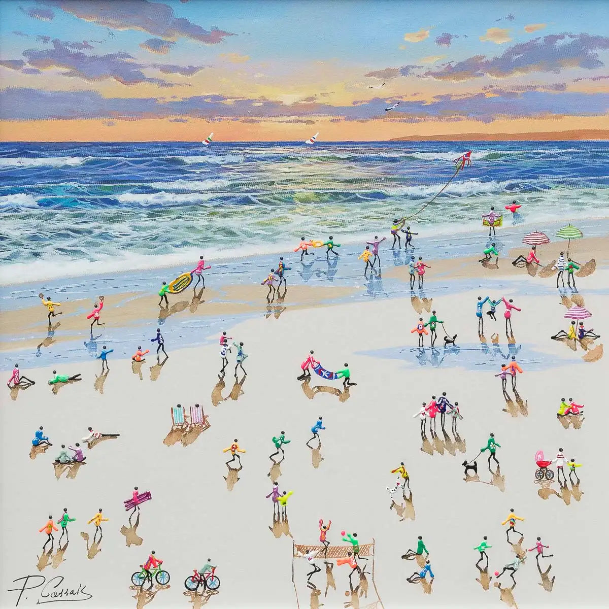 Sunsets And Serenity - Original by artist Paola Cassais - Wyecliffe Galleries