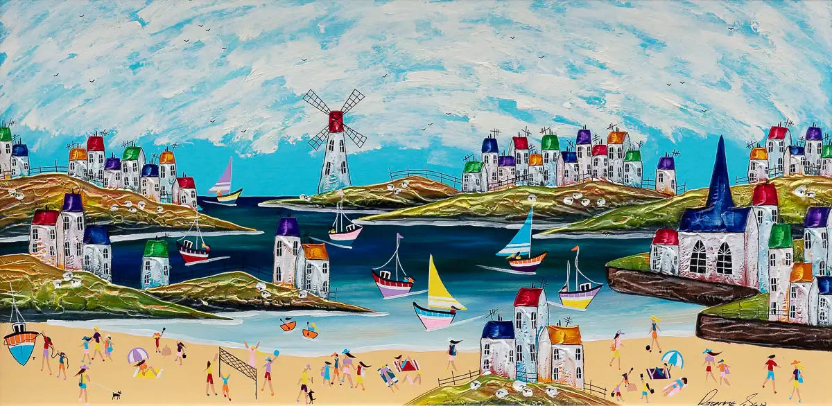 The Beach Is My Happy Place - Original - SOLD