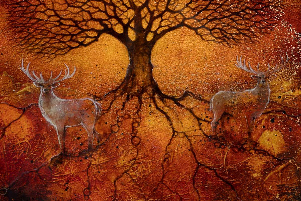 The Oak's Wisdom - Original by artist Kerry Darlington - Wyecliffe Galleries