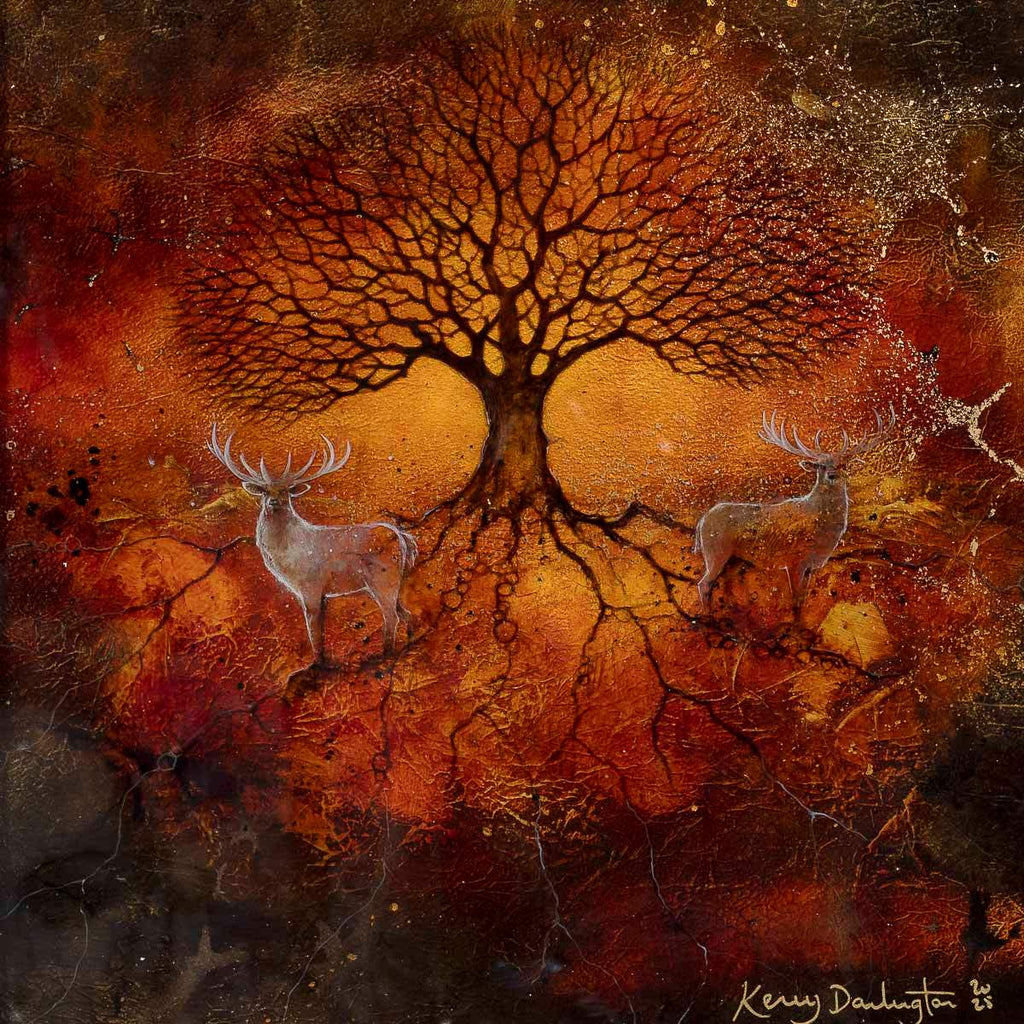The Oak's Wisdom - Original by artist Kerry Darlington - Wyecliffe Galleries