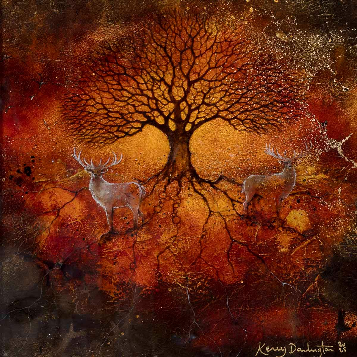 The Oak's Wisdom - Original by artist Kerry Darlington - Wyecliffe Galleries