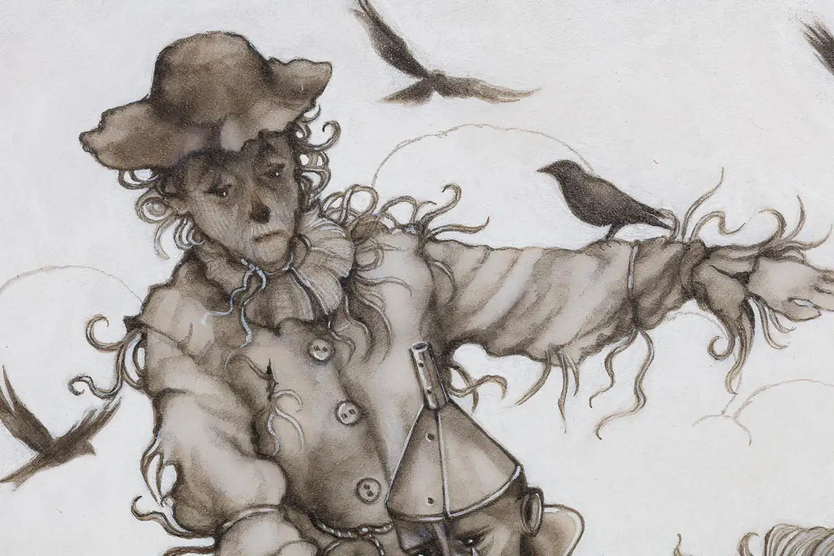 The Scarecrow, The Tin-Man And The Cowardly Lion - Original - SOLD by artist Kerry Darlington - Wyecliffe Galleries