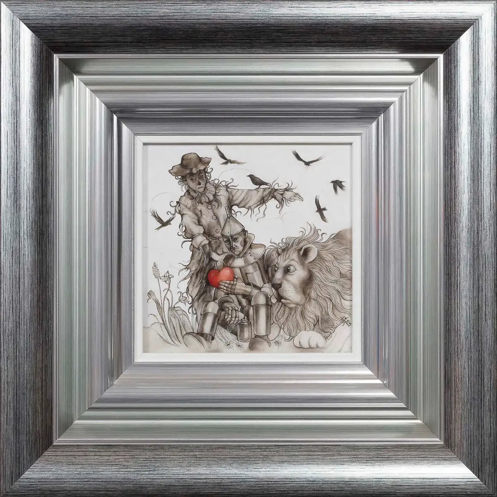 The Scarecrow, The Tin-Man And The Cowardly Lion - Original - SOLD by artist Kerry Darlington - Wyecliffe Galleries